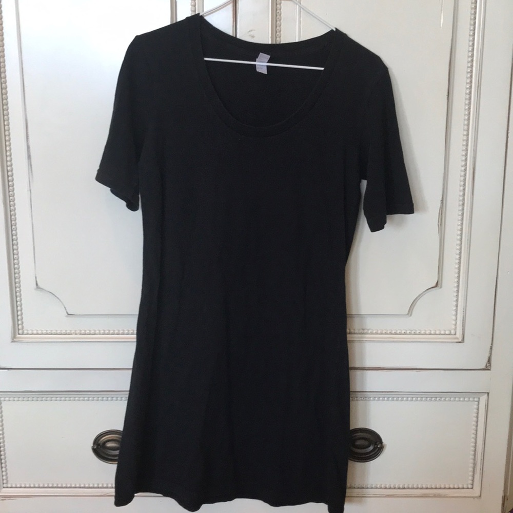 American Apparel Black Long Shirt